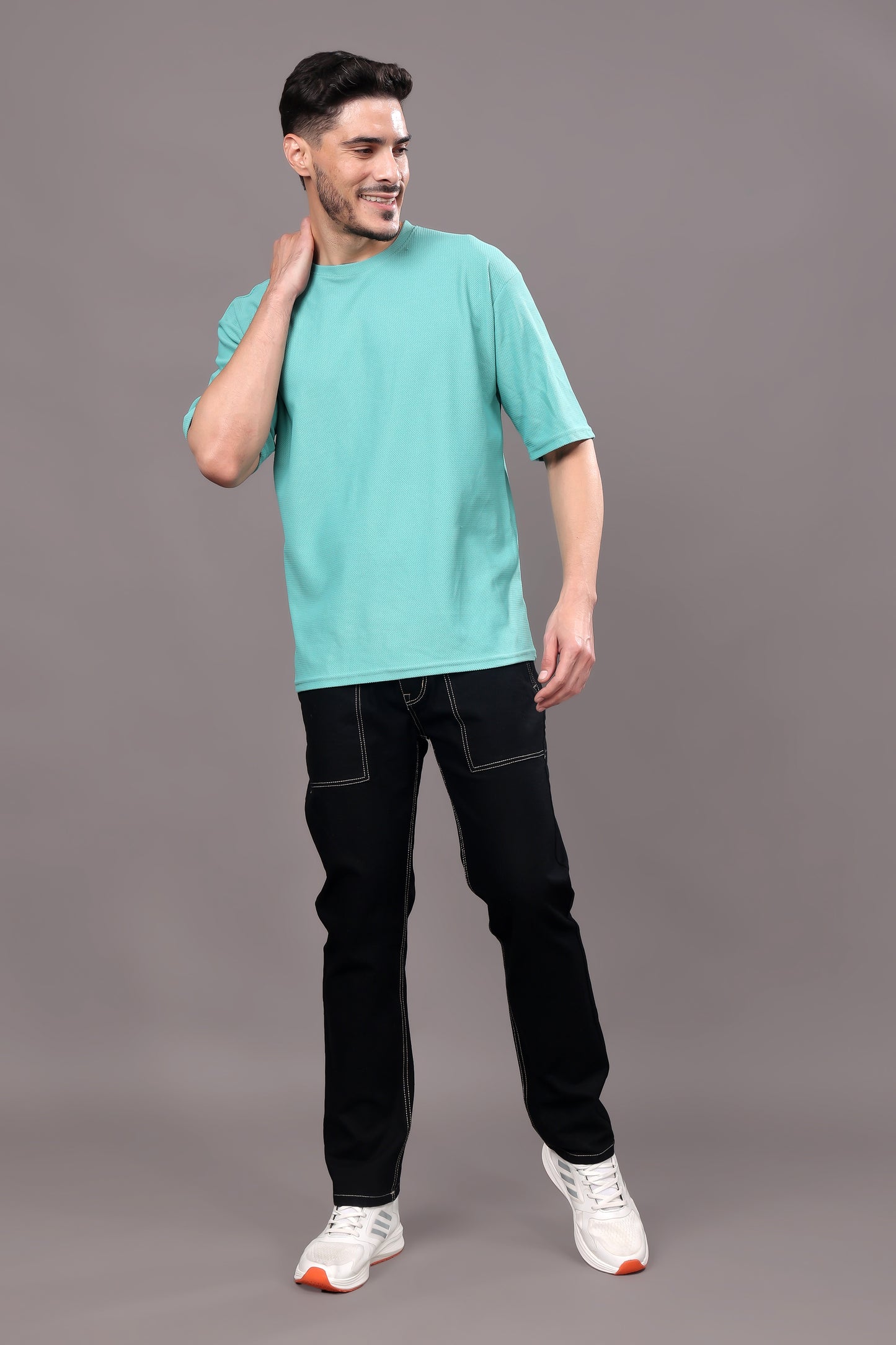 ZAYSH Men Relax Fit Mid Rise Black Jeans Pants (MJRP-D1-02)