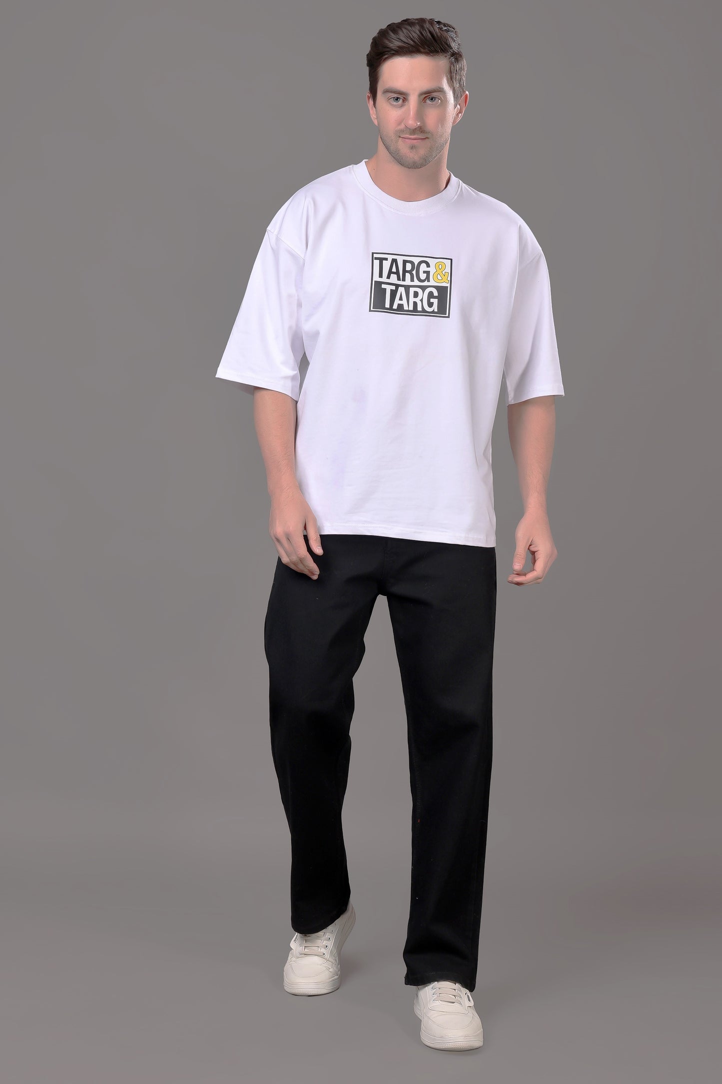 ZAYSH Men Baggy fit Mid Rise Black Jeans Pants (MJRP-LF-02)