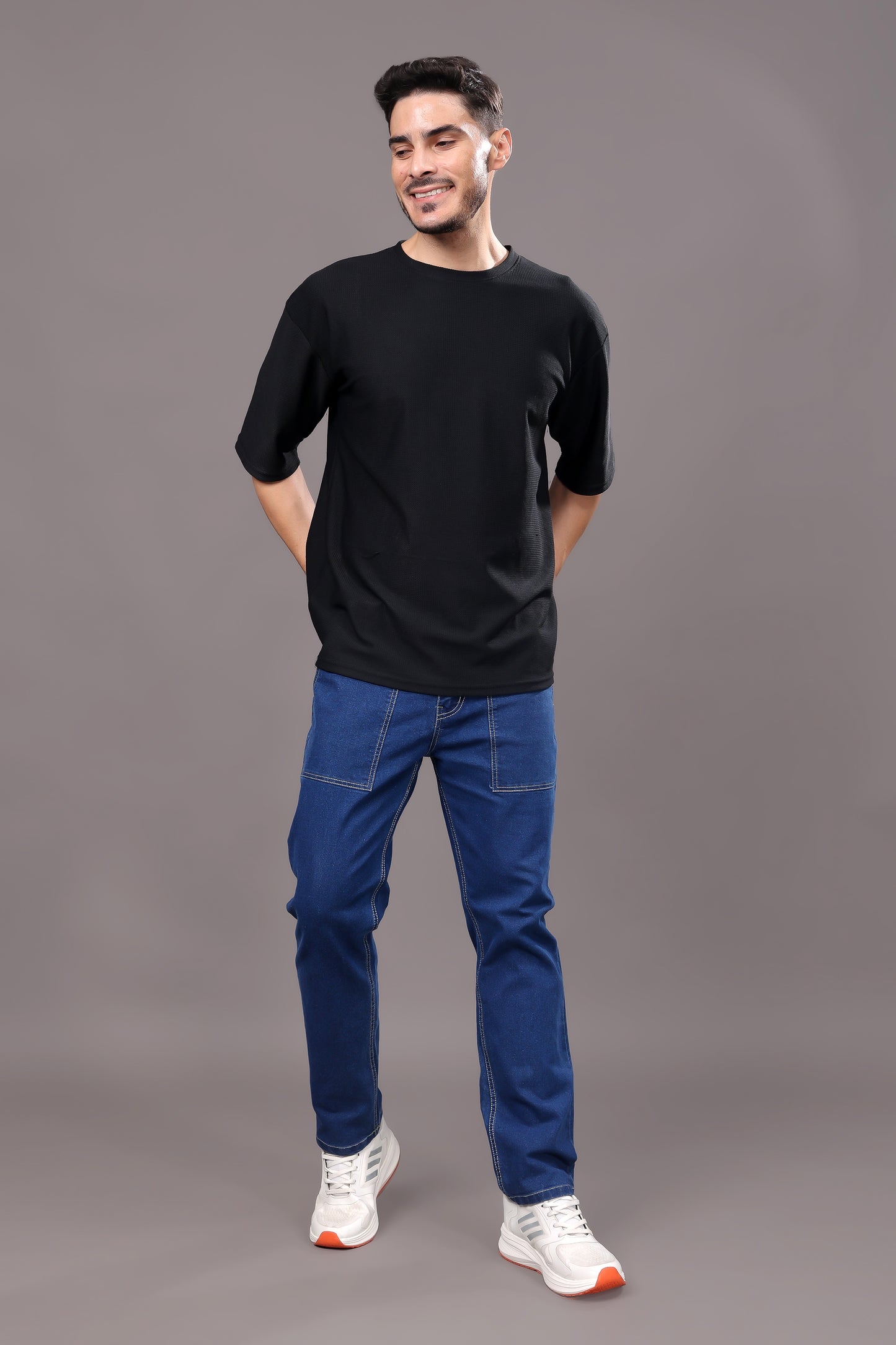 ZAYSH Men Relax Fit Mid Rise Blue Jeans Pants (MJRP-D1-01)