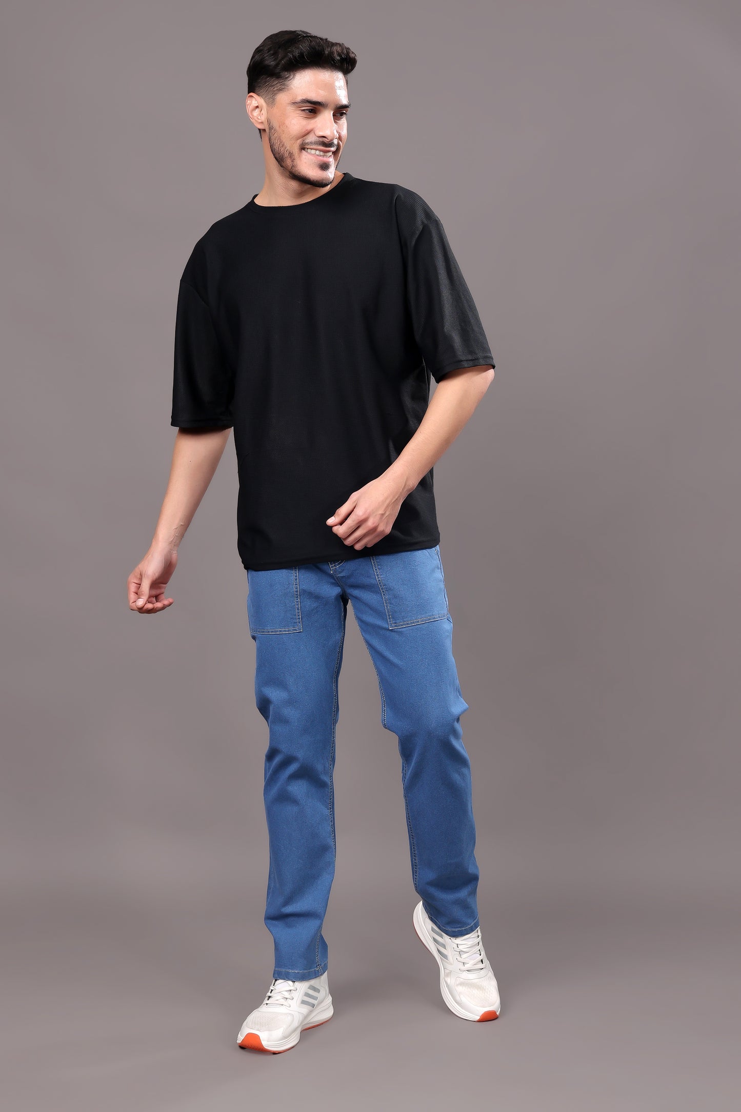 ZAYSH Men Relax Fit Mid Rise Light Blue Jeans Pants (MJRP-D1-04)