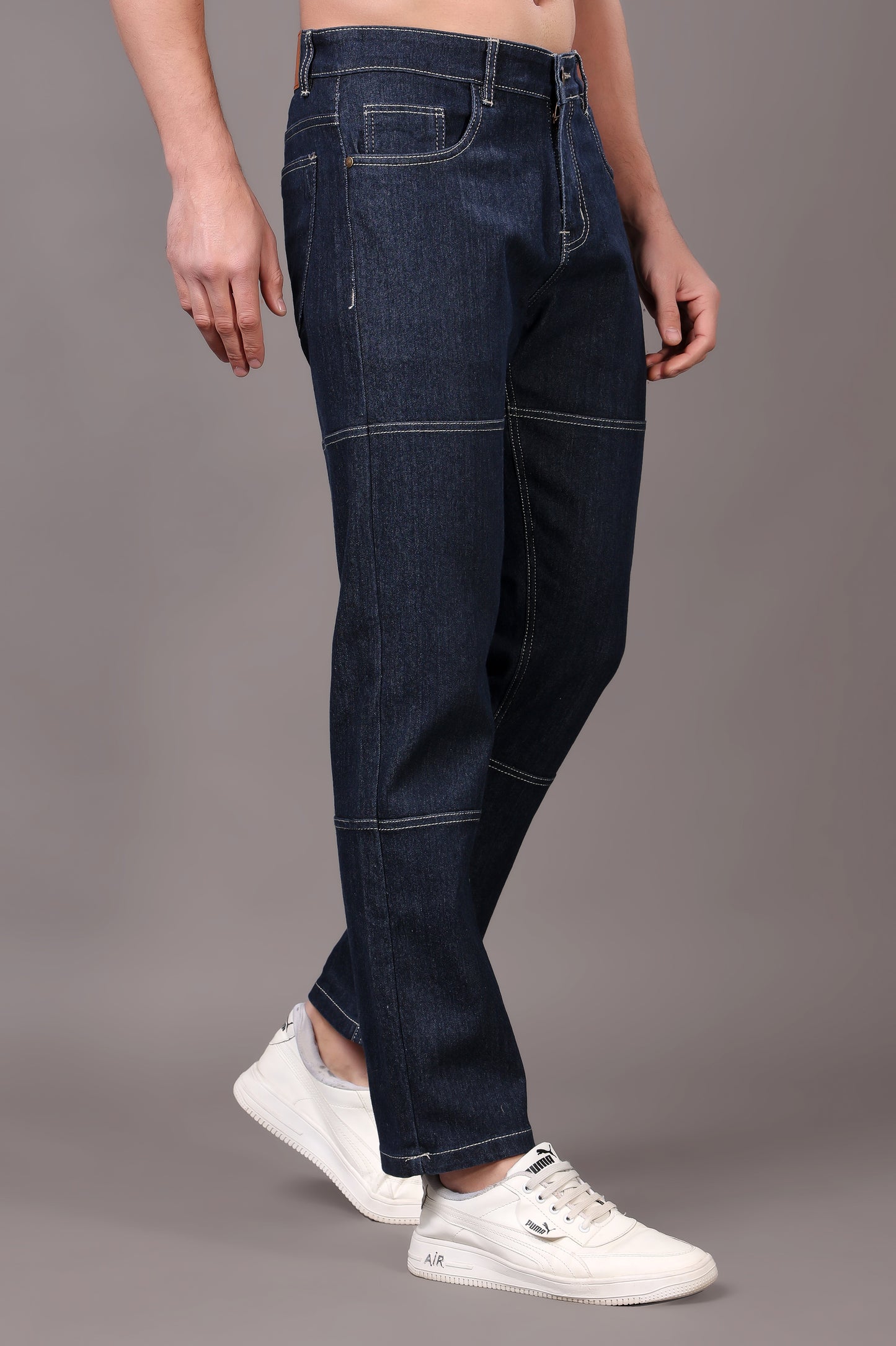 ZAYSH Men Relaxed fit Mid Rise Dark Blue Jeans Pants (MJRP-2D-05)