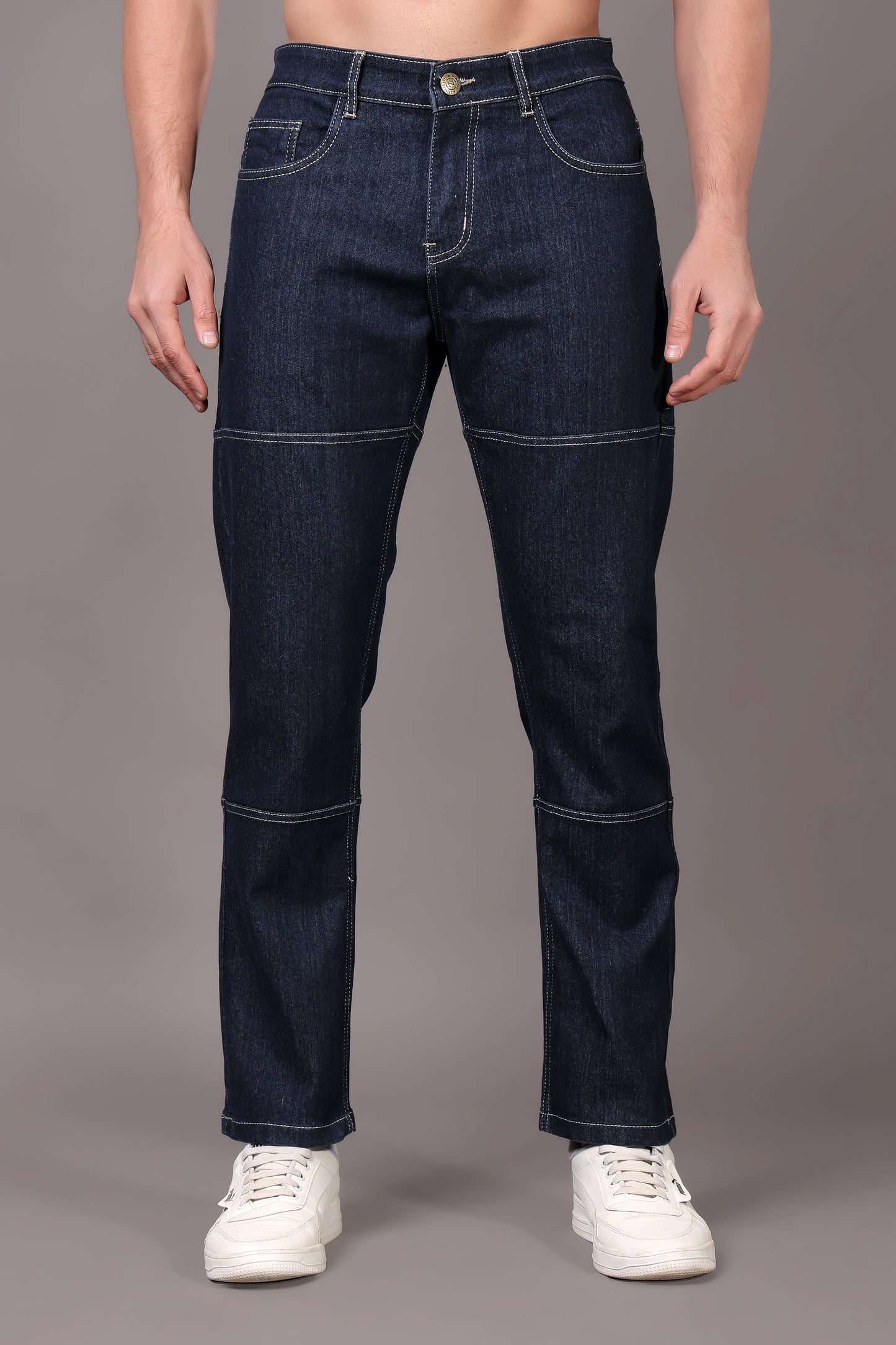 ZAYSH Men Relaxed fit Mid Rise Dark Blue Jeans Pants (MJRP-2D-05)